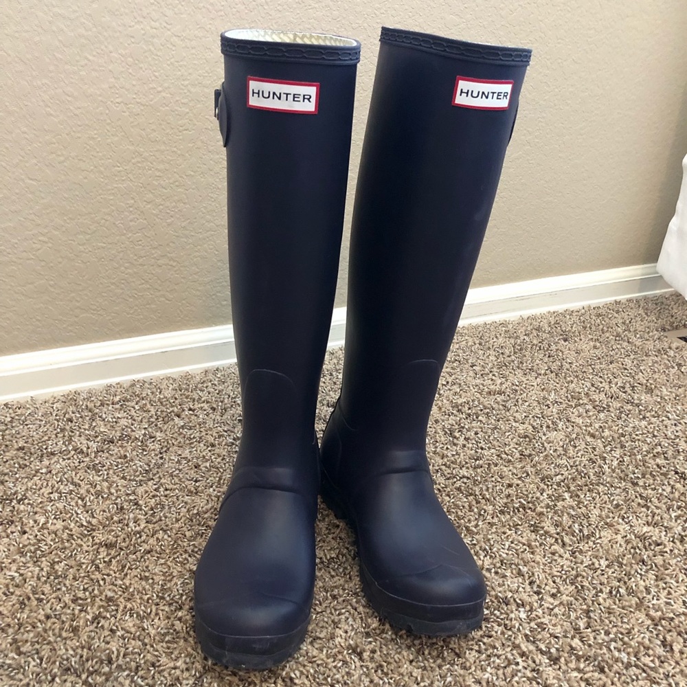 Hunter original tall boots size 6